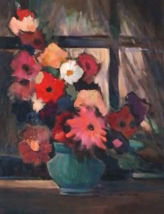 Stilleben mit Blumenvase,Still life with vase of flowers