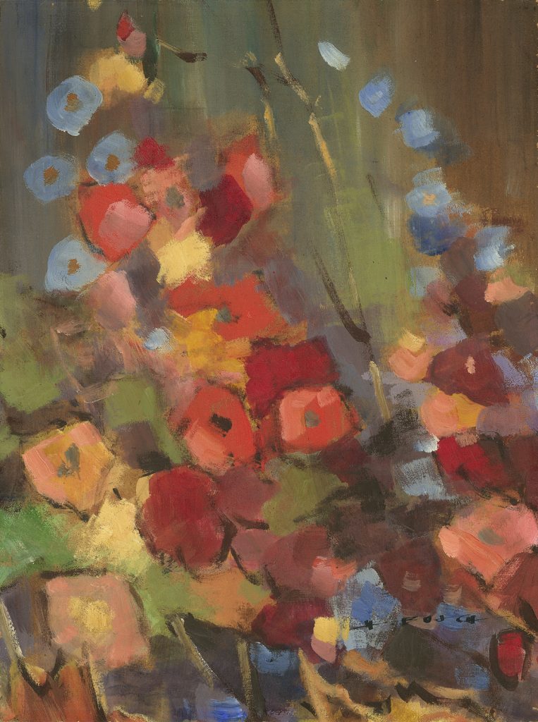 Acryl Nr. 100 | 40 x 30 cm, Stilleben mit Blumen